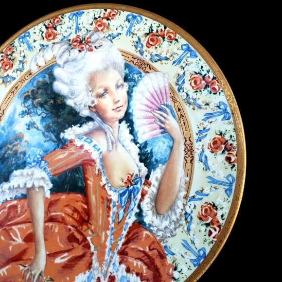Oleg Cassini Marie Antoinette Collector Plate 10.25" French Rococo Style 1982 - Picture 9 of 9